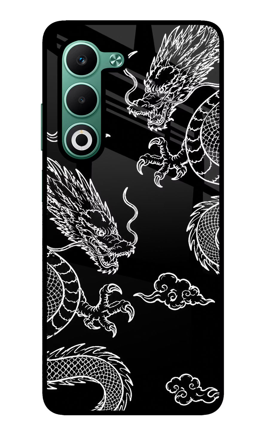 Twin Dragons Oppo A5 5G Back Cover, Metal case