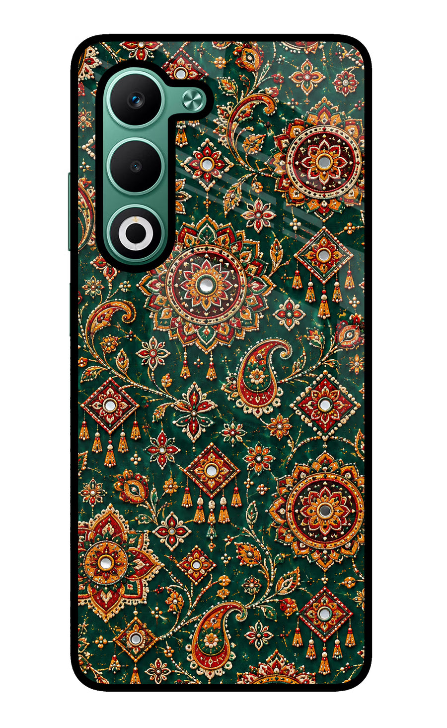 Green Pataka Oppo A5 5G Back Cover, Metal case