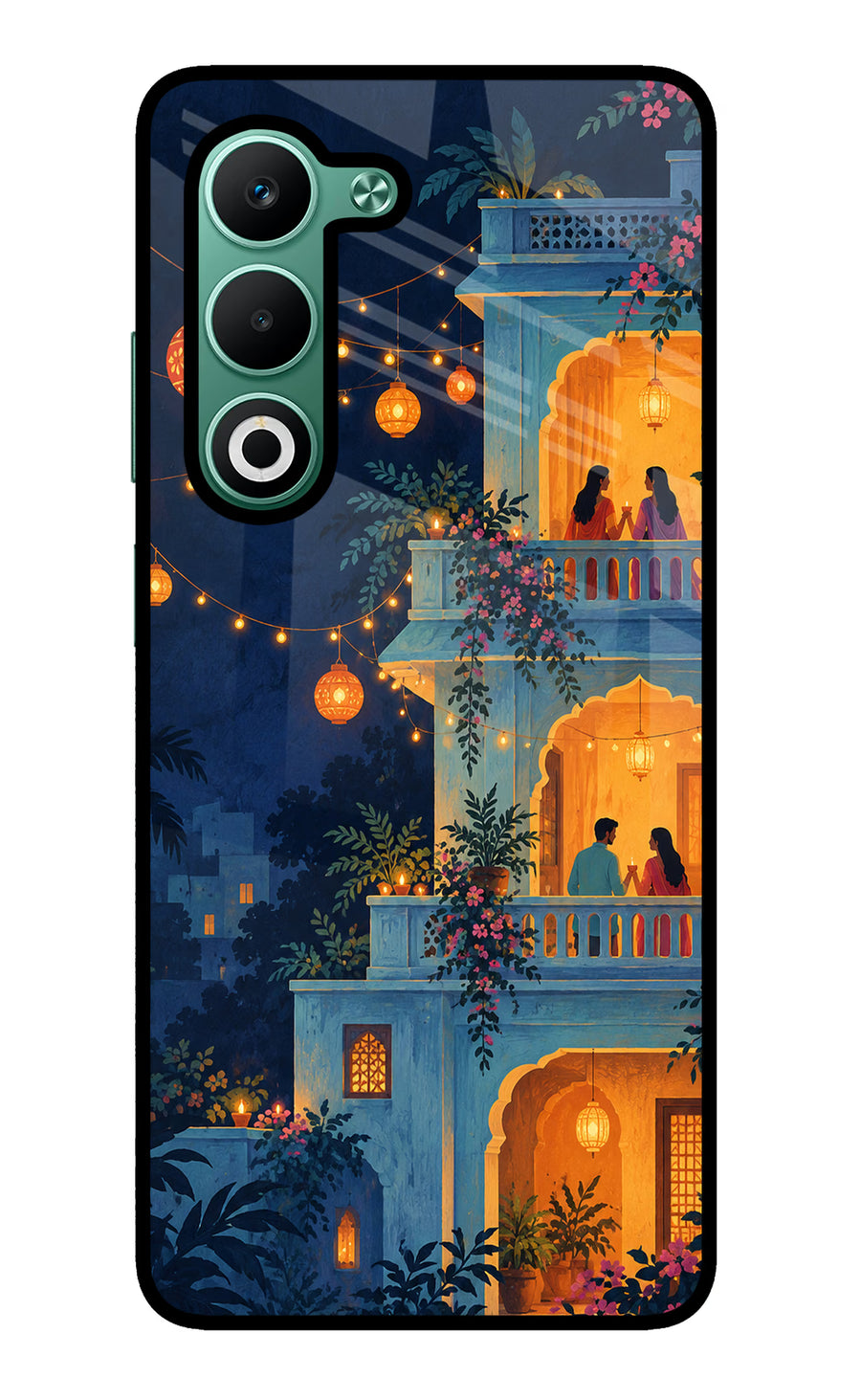 Balcony Glow Oppo A5 5G Back Cover, Metal case