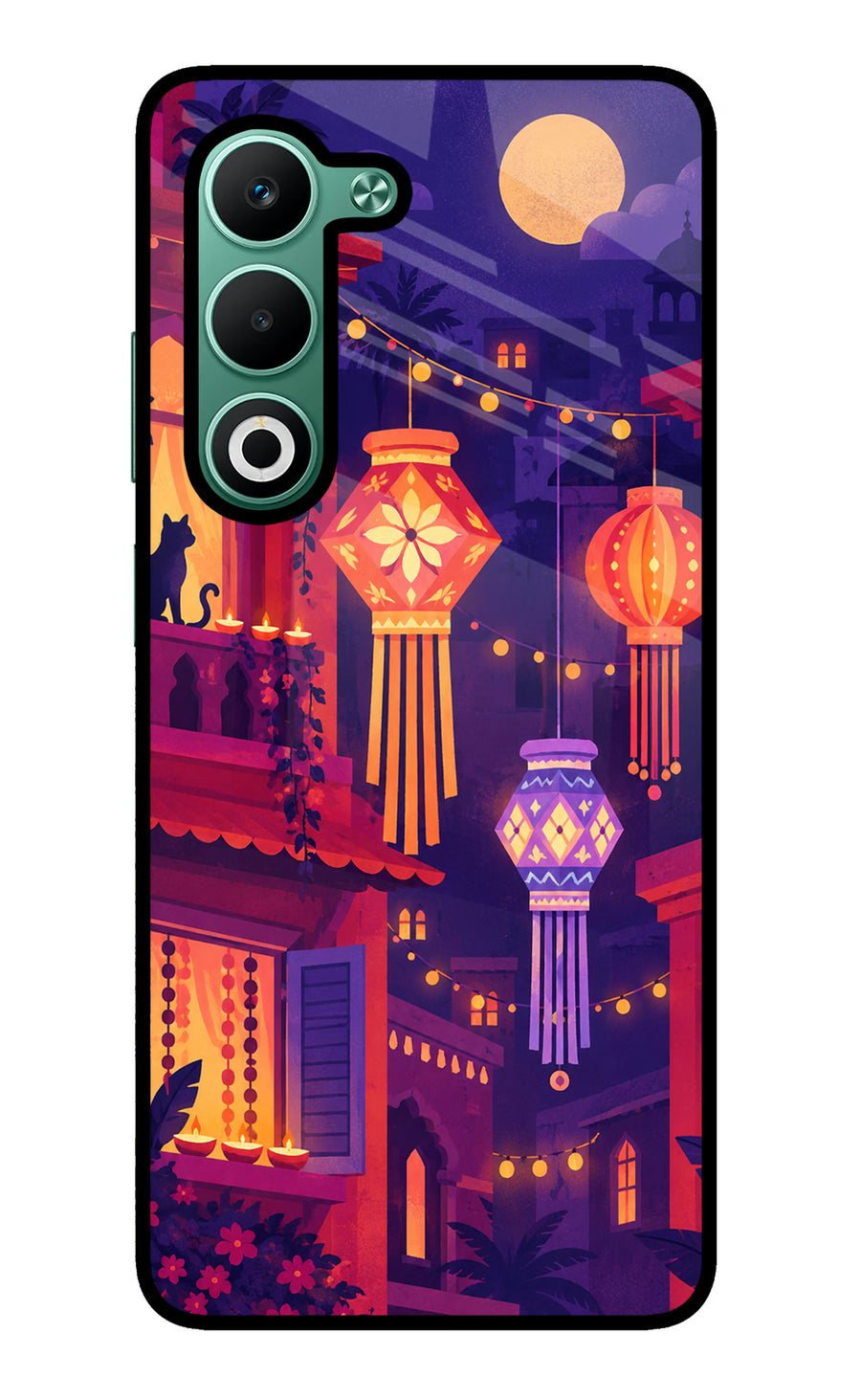 Lantern Lane Oppo A5 5G Back Cover, Metal case