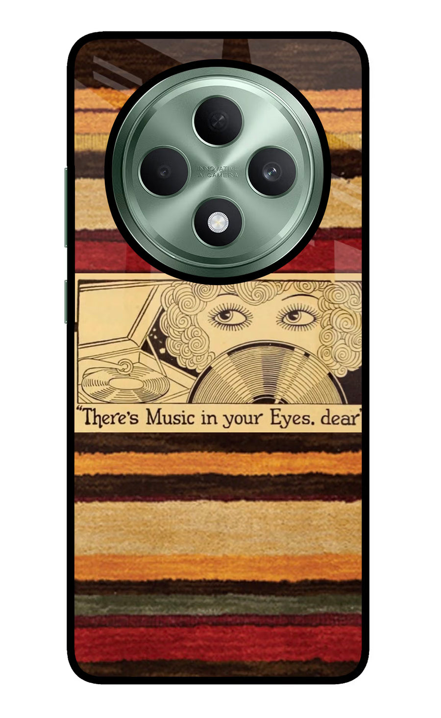 Vinyl Stripes Oppo F27 5G Back Cover, Metal case
