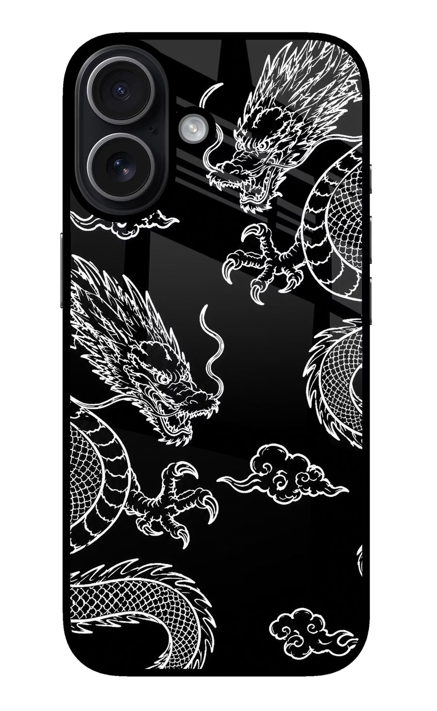 Twin Dragons iPhone 17 Back Cover, Metal case