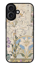 White Lily iPhone 17 Metal Case Back Cover by Casekaro