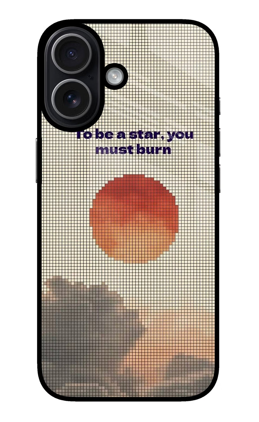 Pixel Sun iPhone 17 Back Cover, Metal case