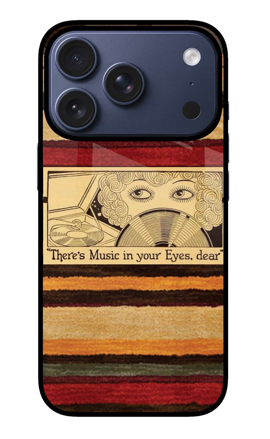 Vinyl Stripes iPhone 17 Pro Back Cover, Metal case