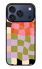 Wavy Grid iPhone 17 Pro Metal Case Back Cover by Casekaro