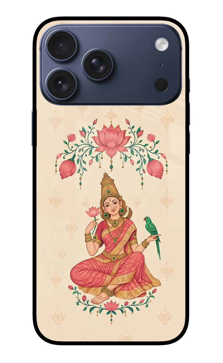 Goddess Lakshmi iPhone 17 Pro Max Back Cover, Metal case