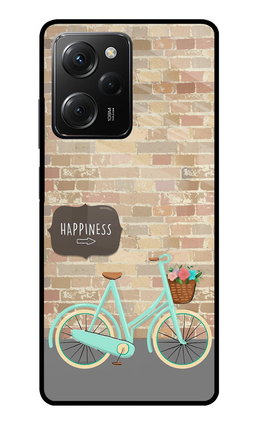 Happiness Artwork Poco X5 Pro 5G Back Cover, Metal case