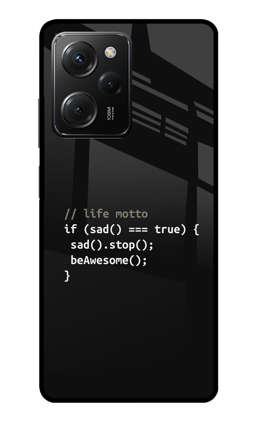 Life Motto Code Poco X5 Pro 5G Back Cover, Metal case