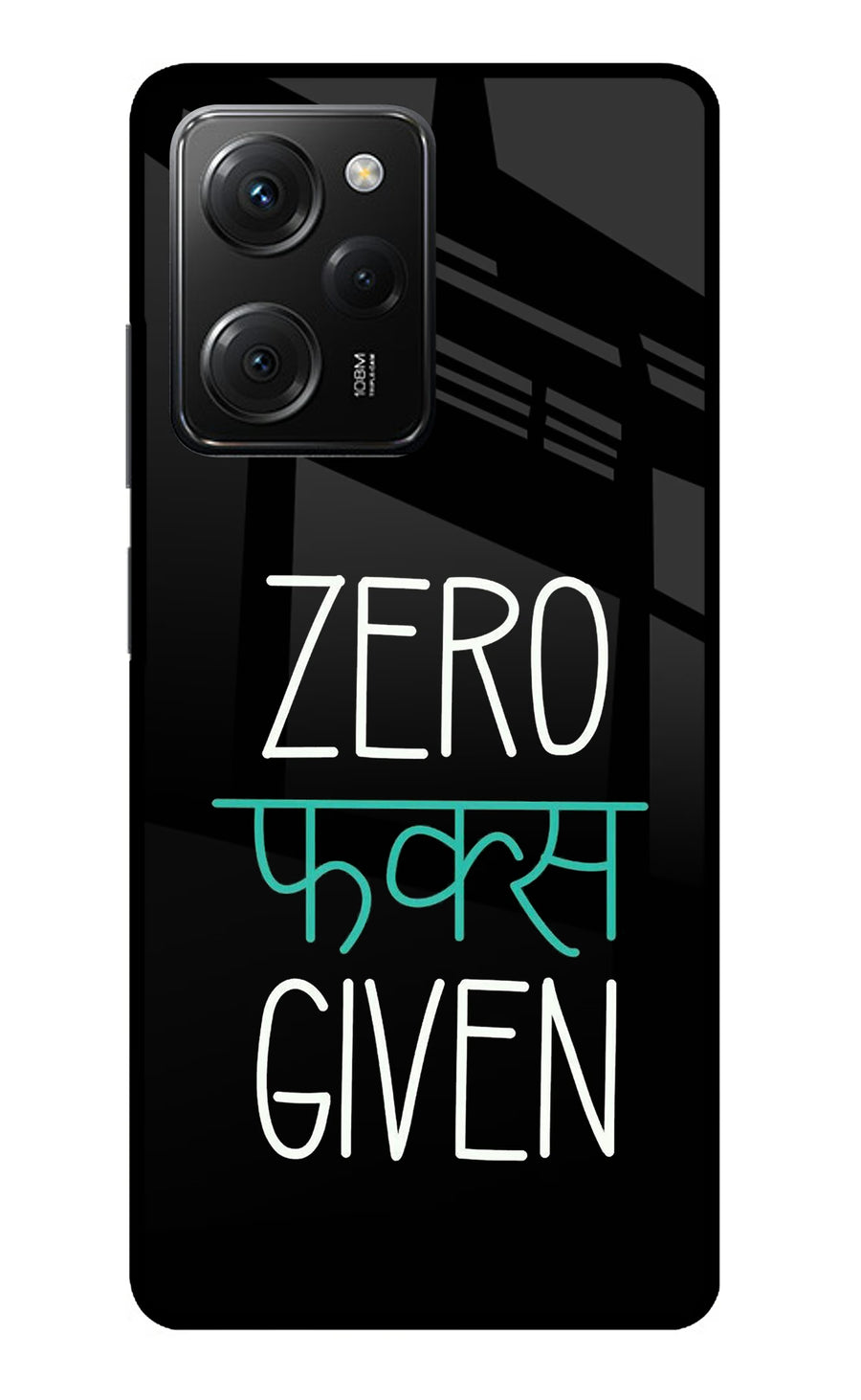 Zero Fucks Given Poco X5 Pro 5G Back Cover, Metal case