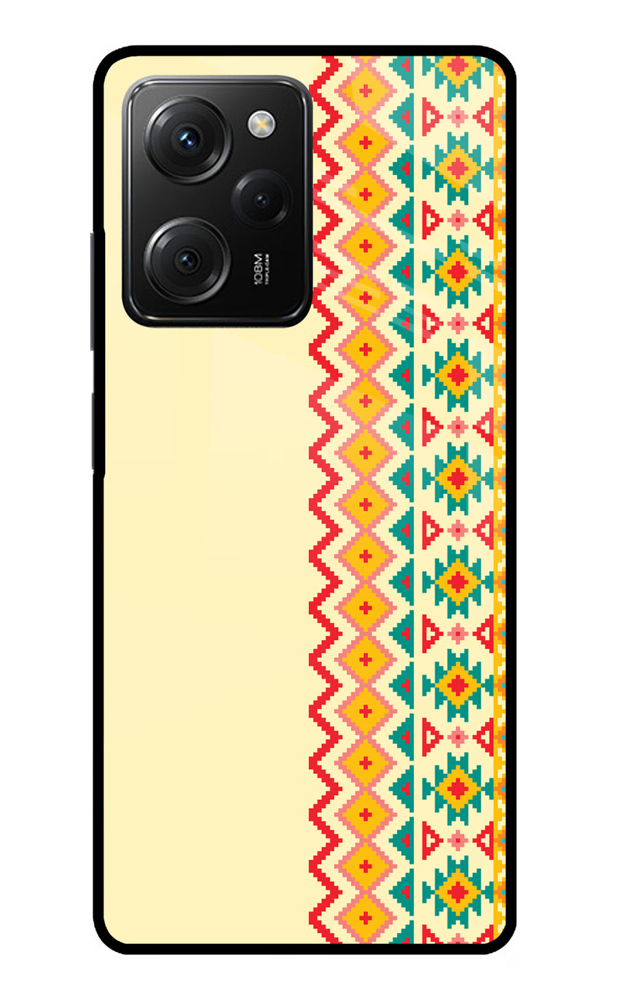 Ethnic Seamless Poco X5 Pro 5G Back Cover, Metal case