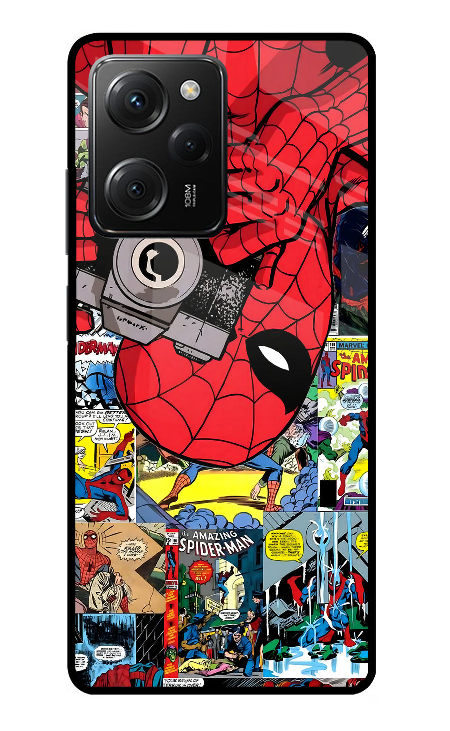 Spider Man Poco X5 Pro 5G Back Cover, Metal case