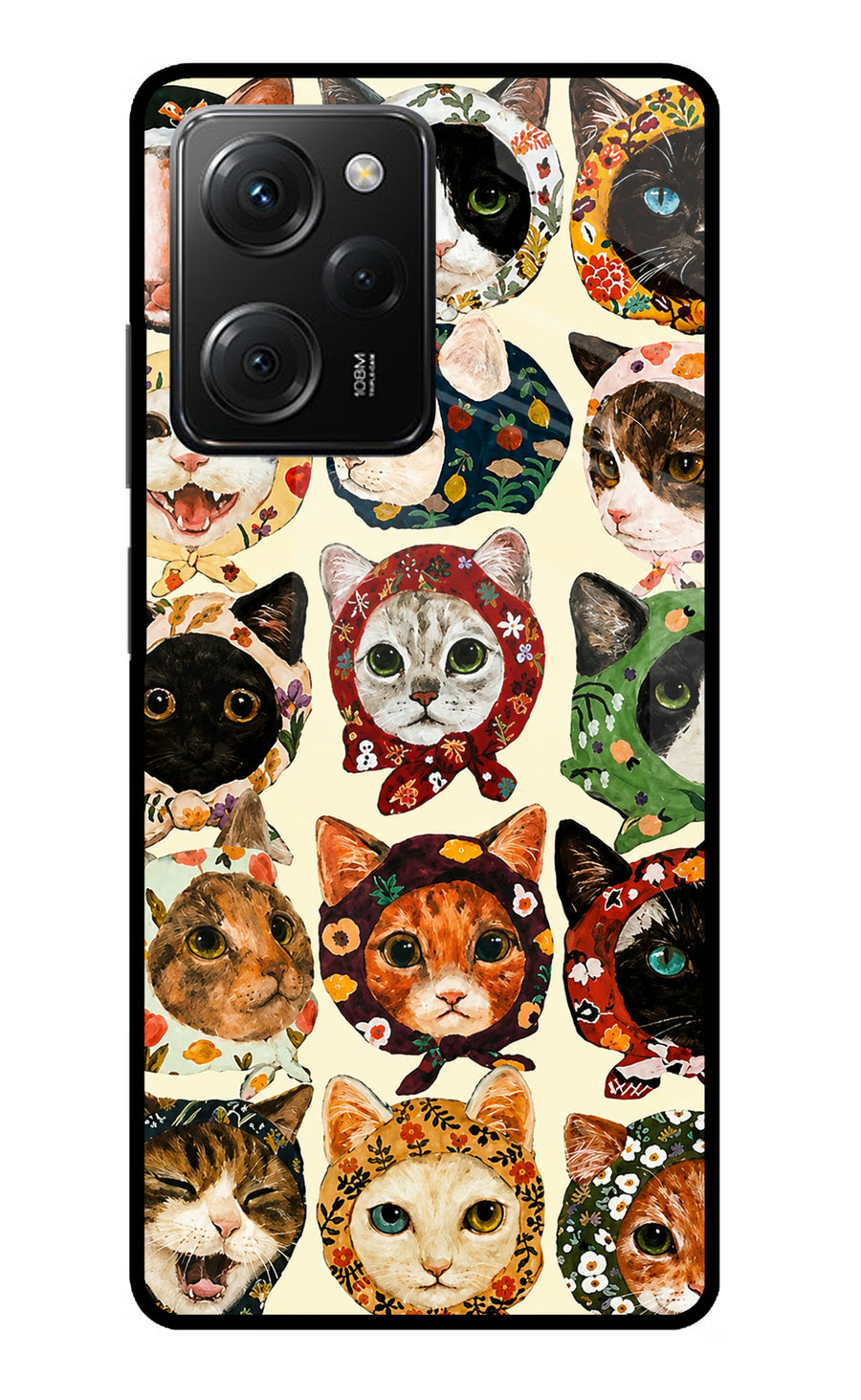Cool Cat Poco X5 Pro 5G Back Cover, Metal case