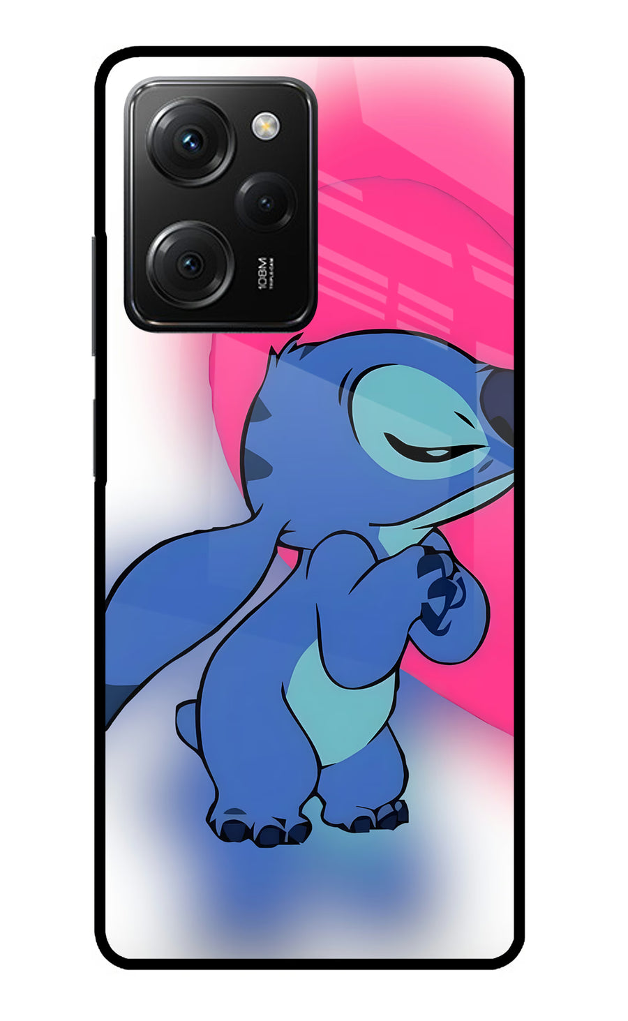 Stitch Hug Poco X5 Pro 5G Back Cover, Metal case