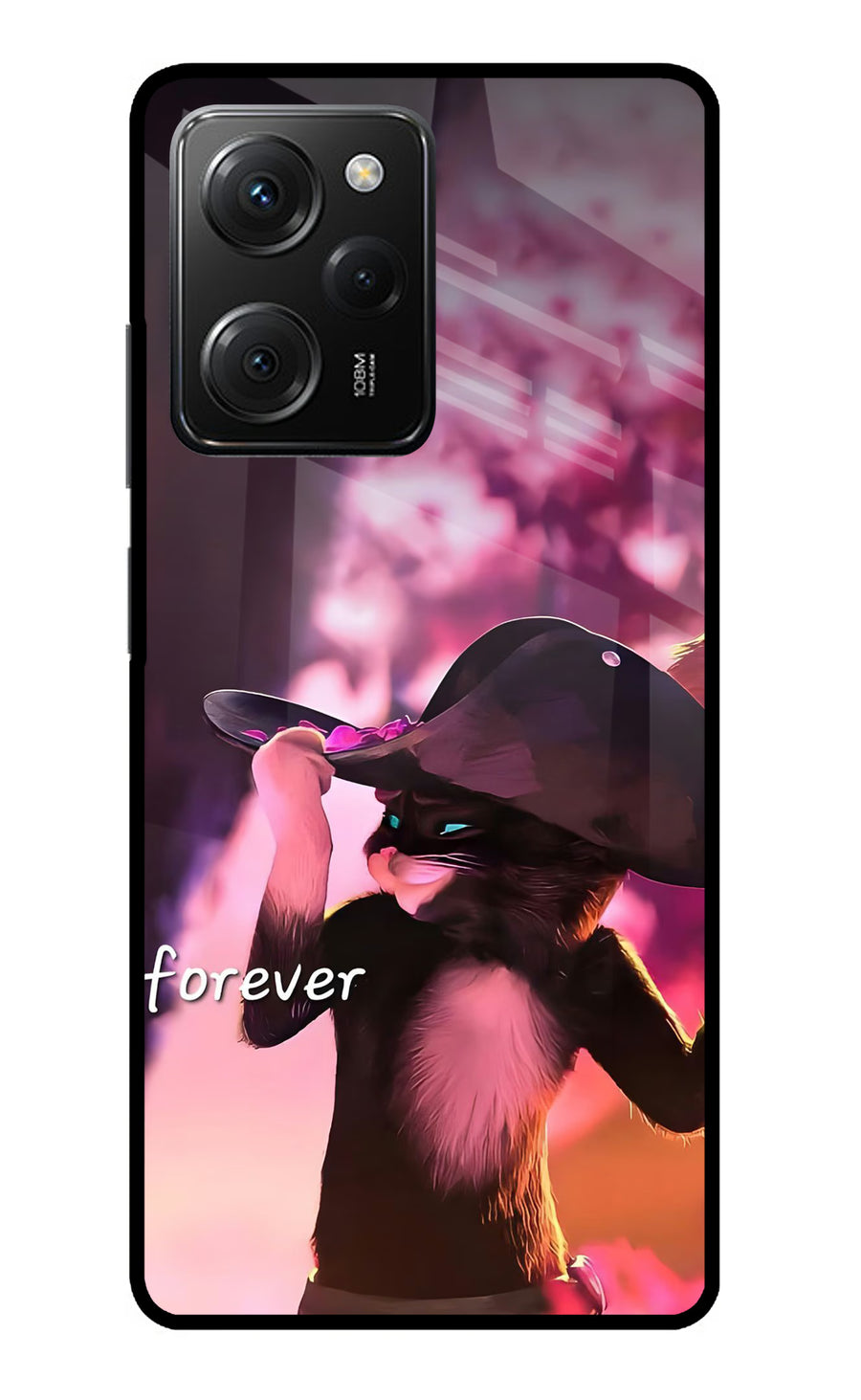 Forever Cat Poco X5 Pro 5G Back Cover, Metal case