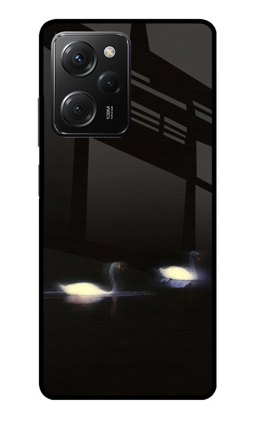 Silent Swans Poco X5 Pro 5G Back Cover, Metal case