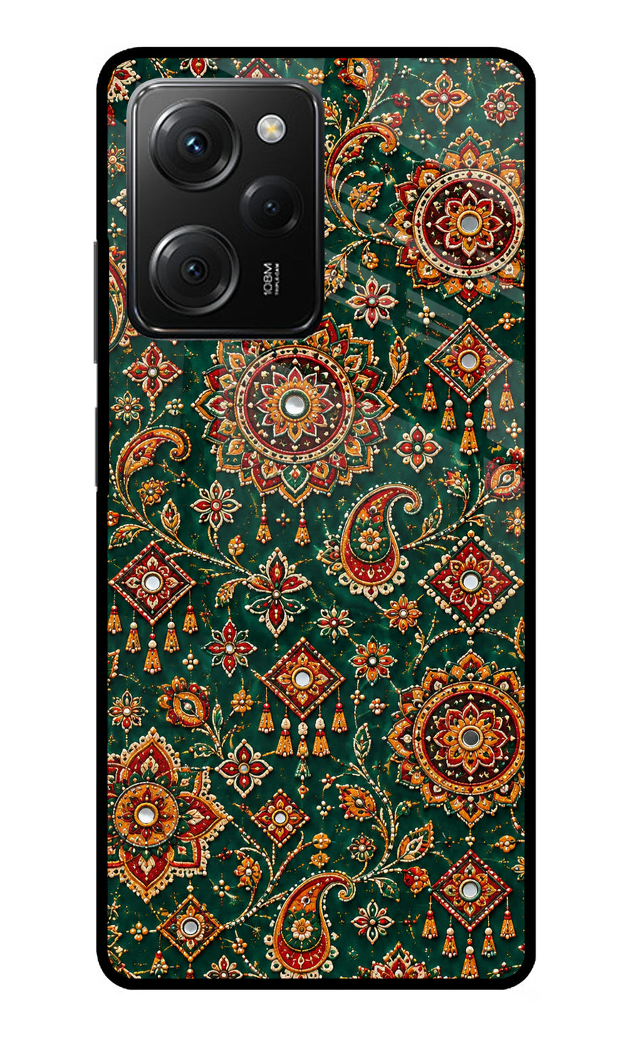 Green Pataka Poco X5 Pro 5G Back Cover, Metal case