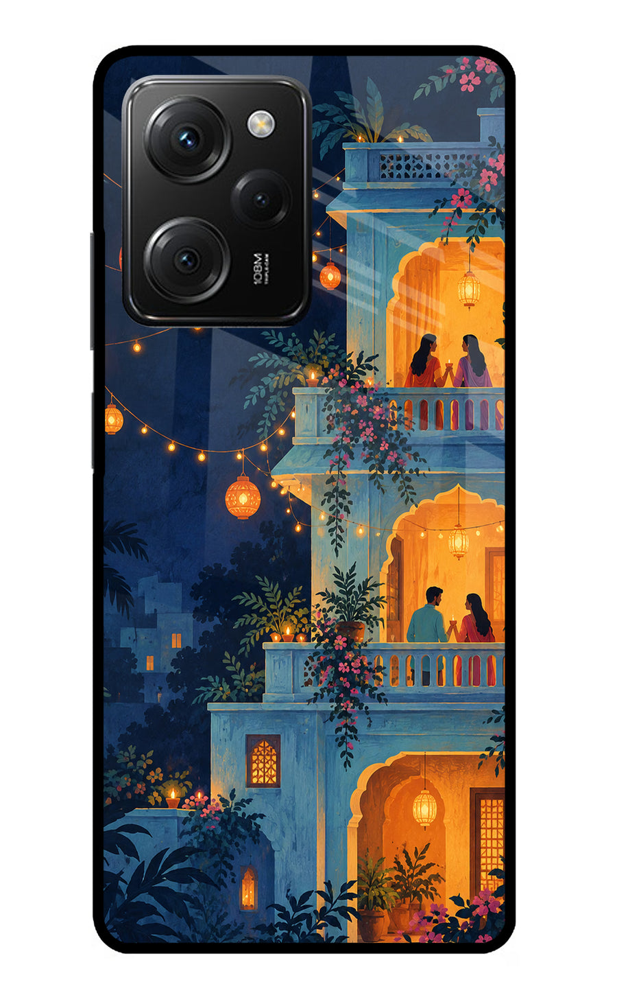Balcony Glow Poco X5 Pro 5G Back Cover, Metal case