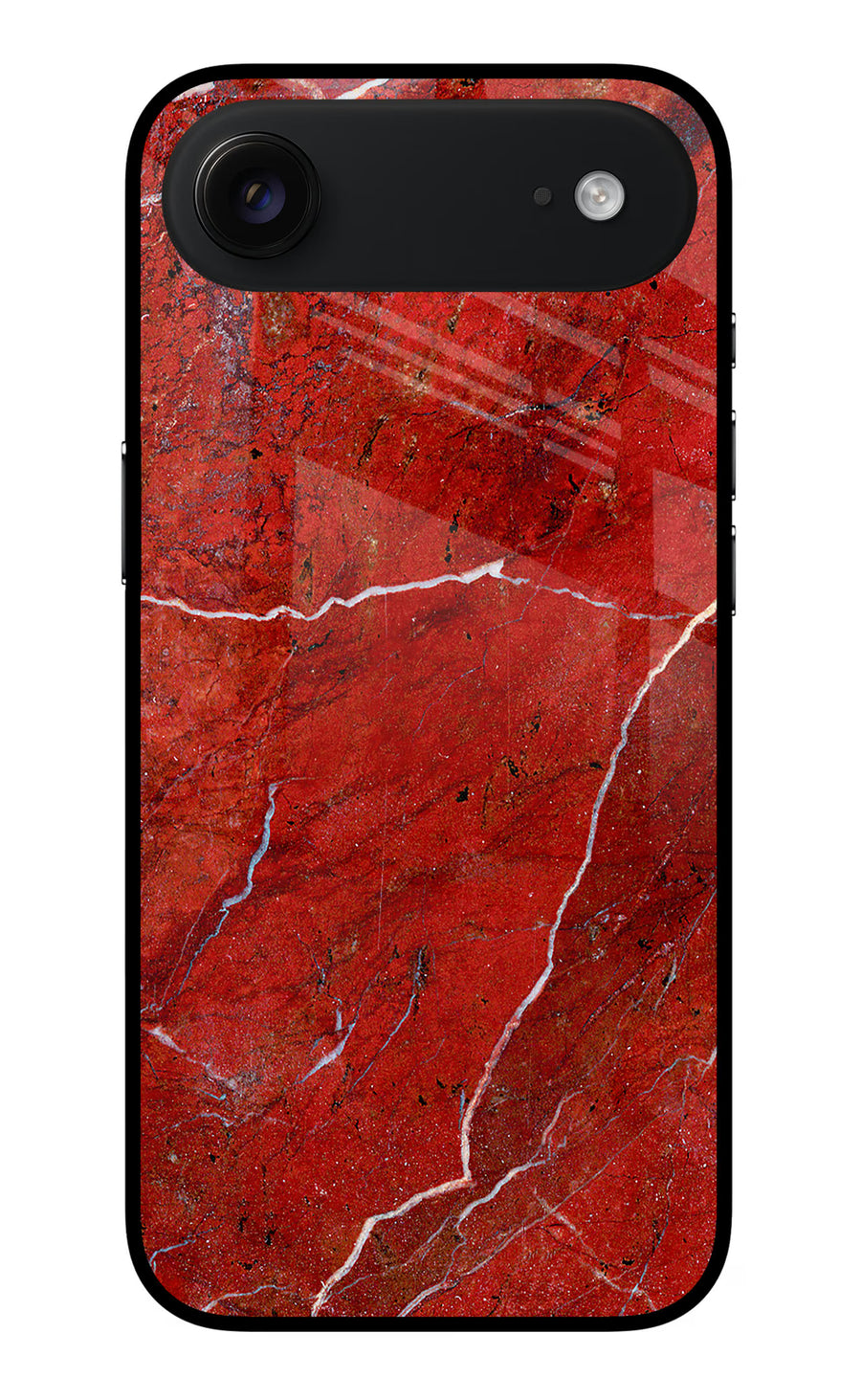 Red Marble Design iPhone Air Back Cover, Metal case