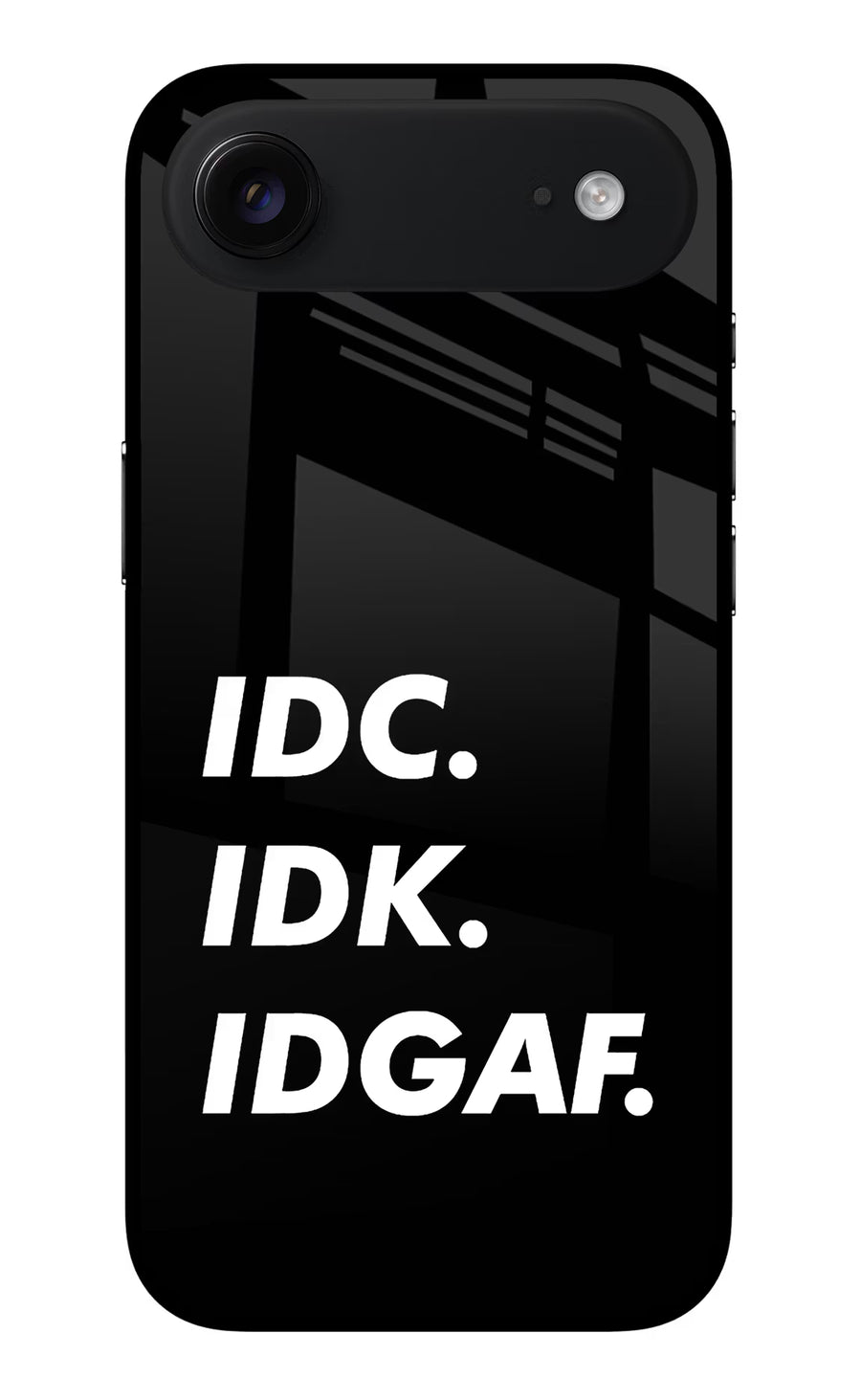 Idc Idk Idgaf iPhone Air Back Cover, Metal case
