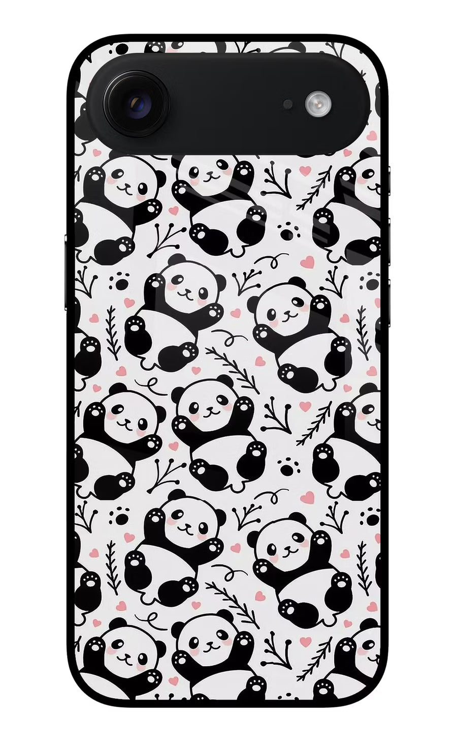 Cute Panda iPhone Air Back Cover, Metal case