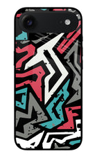 Geometric Graffiti iPhone Air Metal Case Back Cover by Casekaro