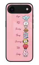 BTS names iPhone Air Metal Case Back Cover by Casekaro