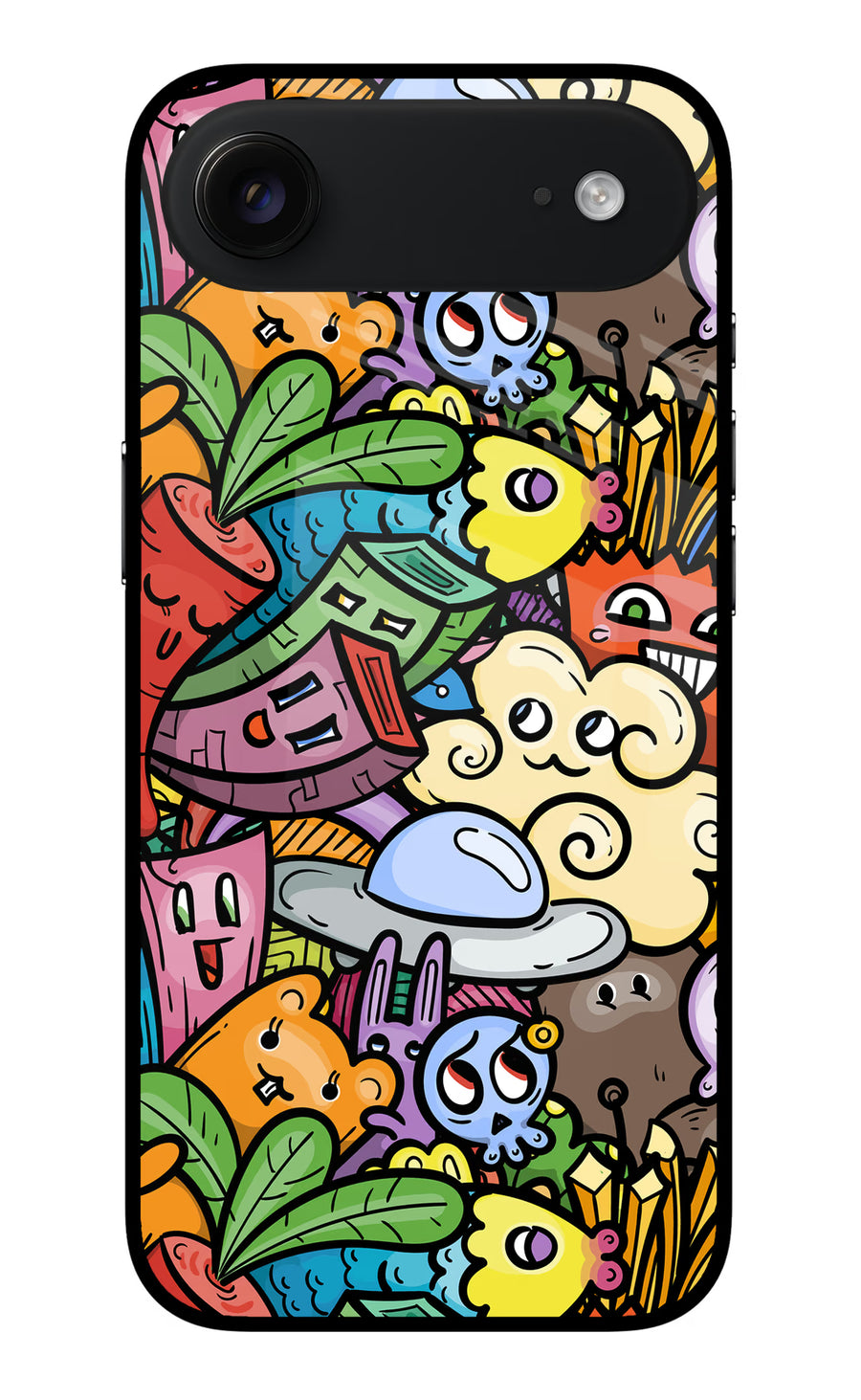 Veggie Doodle iPhone Air Back Cover, Metal case