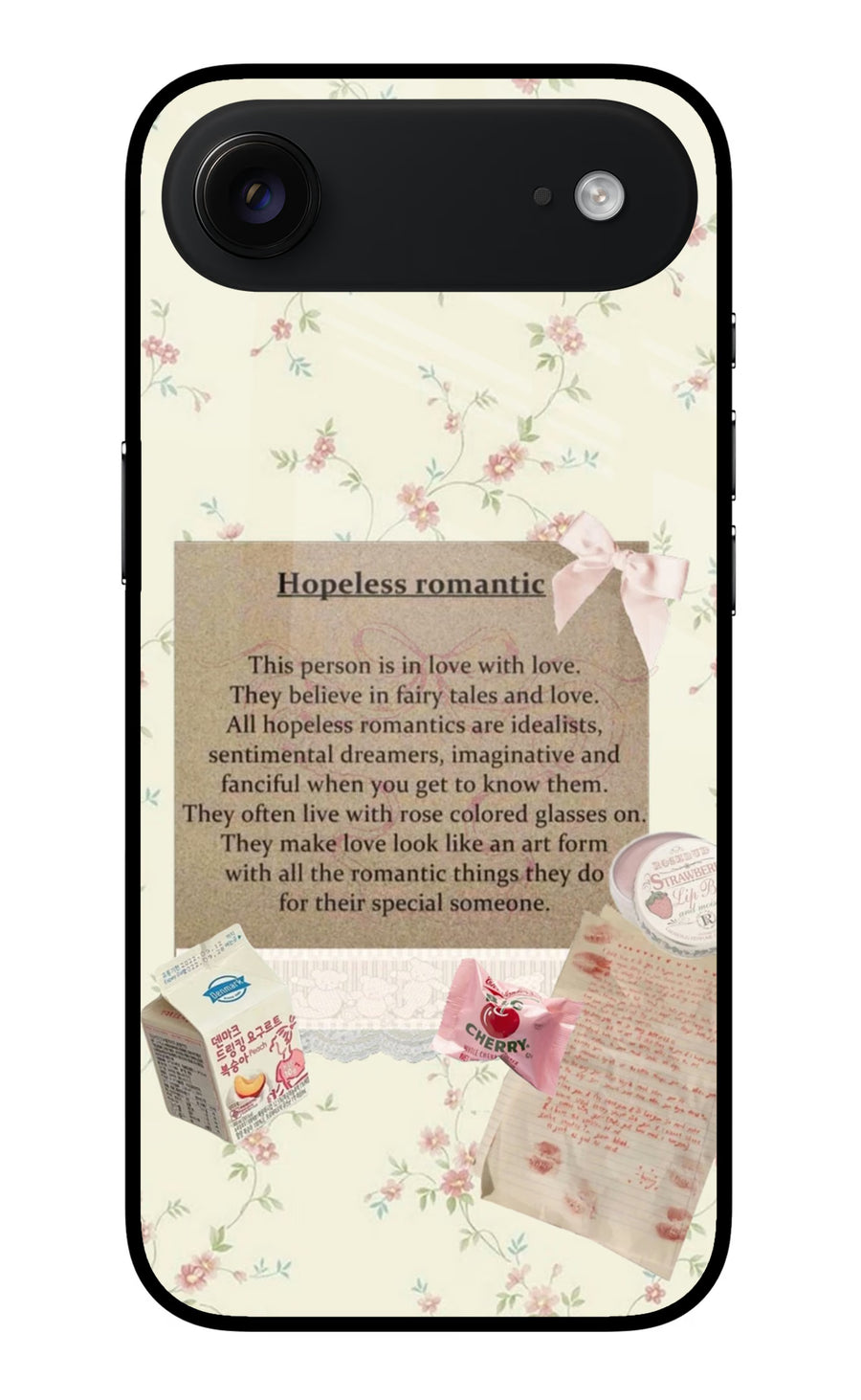 Hopeless Romantic iPhone Air Back Cover, Metal case