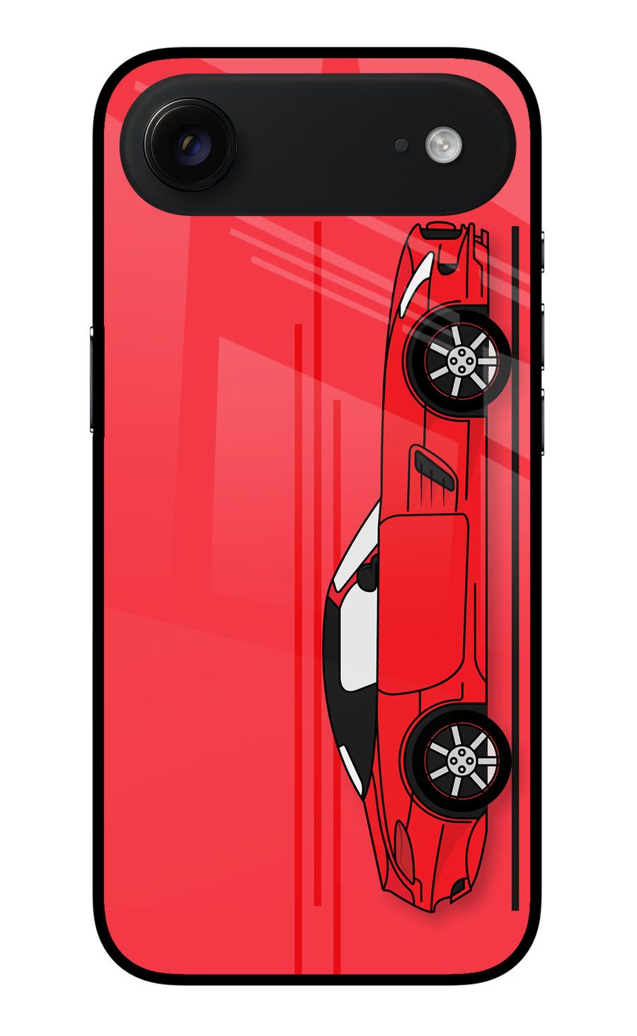 Red Velocity iPhone Air Back Cover, Metal case