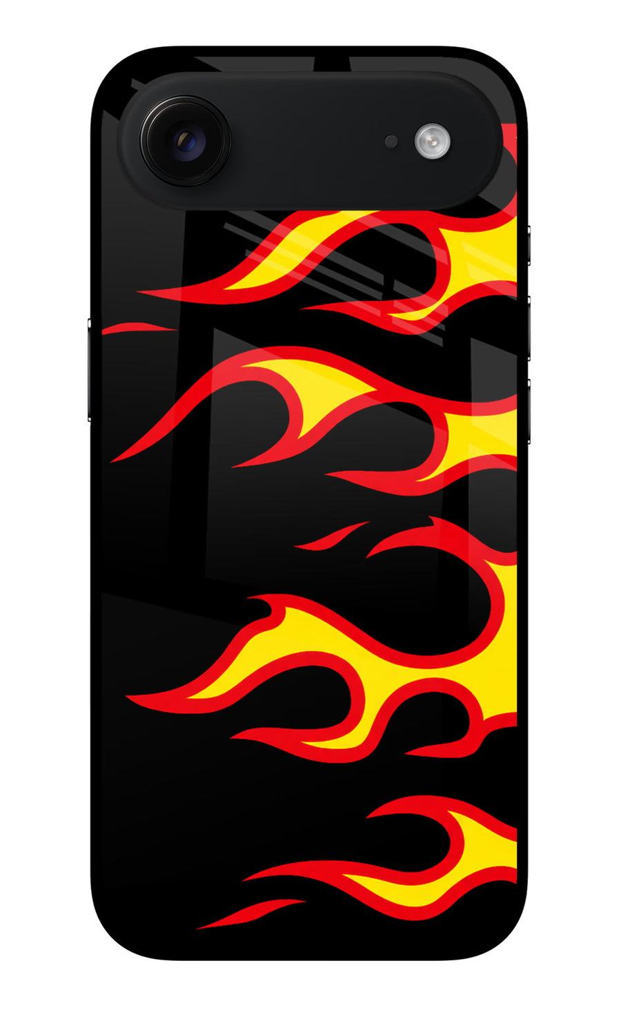 Side Sweep Flames iPhone Air Back Cover, Metal case