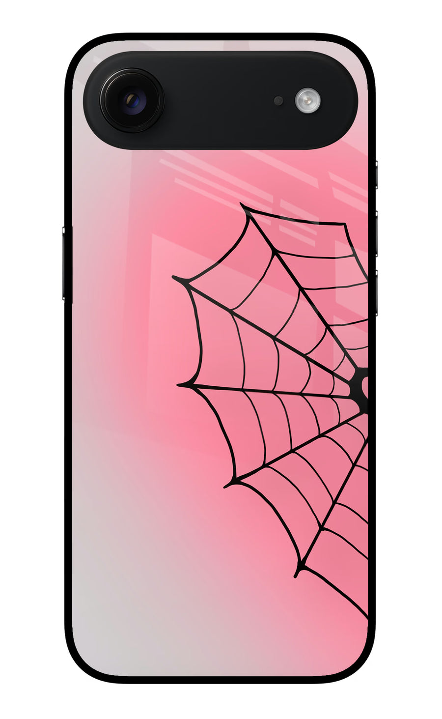 Pink Web iPhone Air Back Cover, Metal case