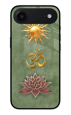 Om & Lotus iPhone Air Metal Case Back Cover by Casekaro