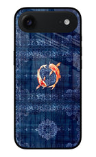 Koi Blue iPhone Air Metal Case Back Cover by Casekaro