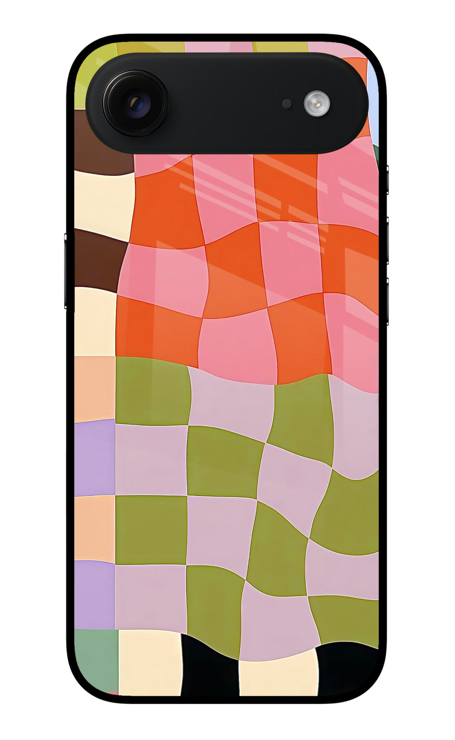 Wavy Grid iPhone Air Back Cover, Metal case