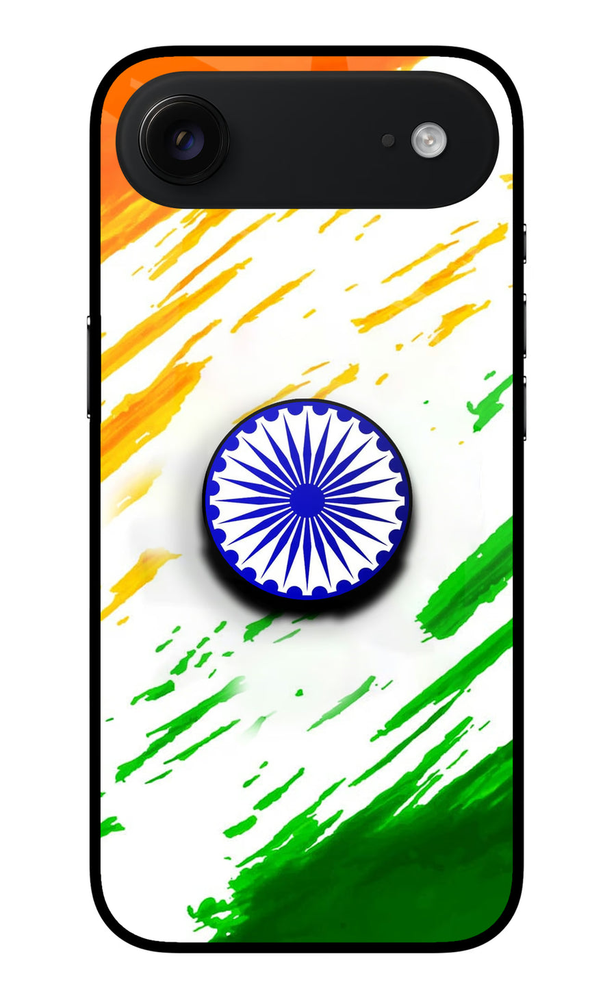 Indian Flag Ashoka Chakra iPhone Air Pop Case, Metal case