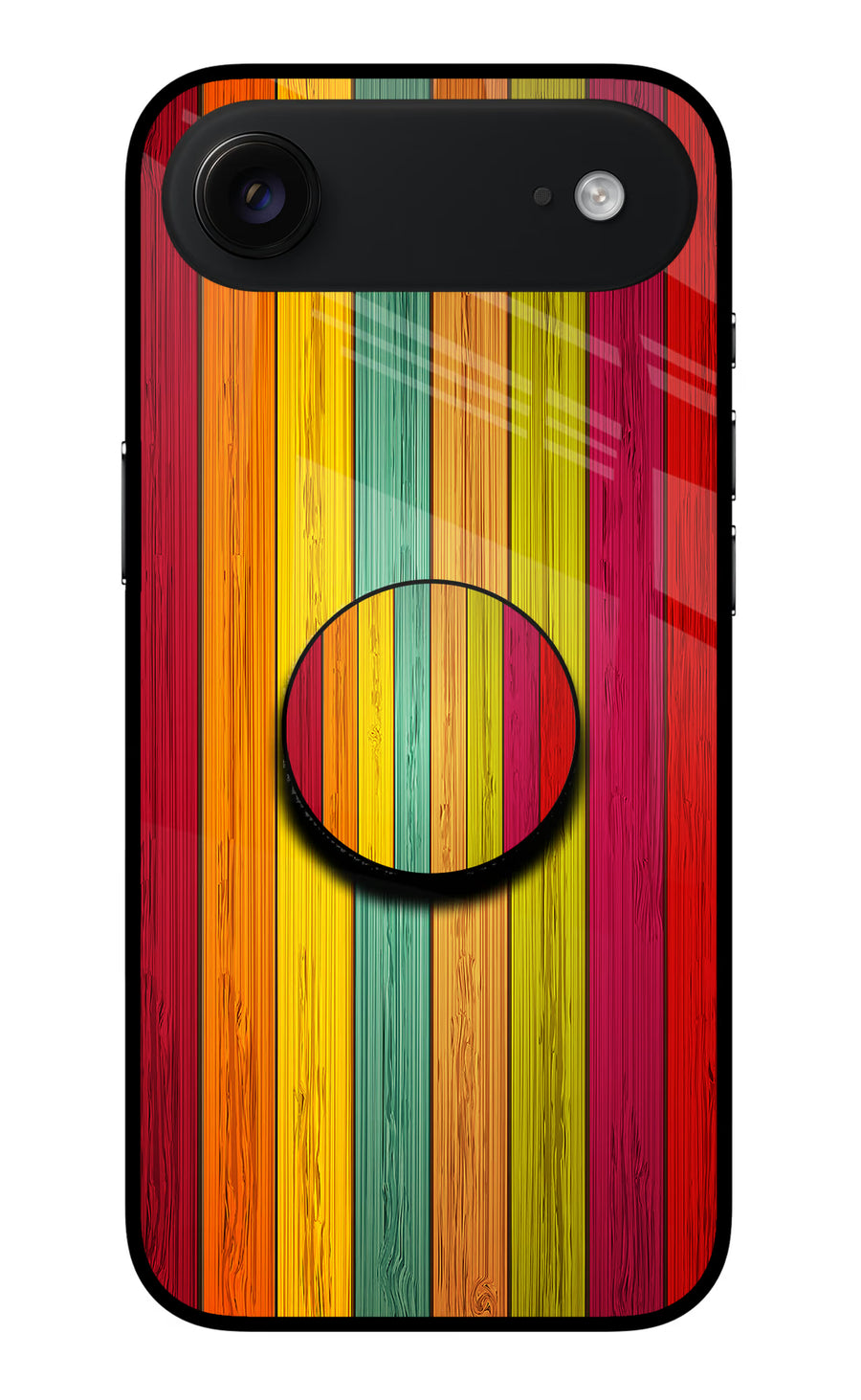 Multicolor Wooden iPhone Air Pop Case, Metal case