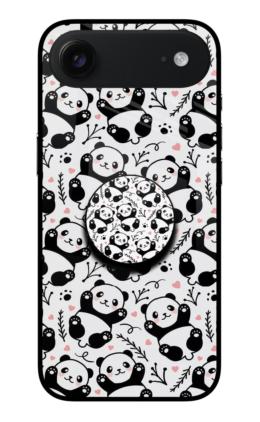 Cute Panda iPhone Air Pop Case, Metal case