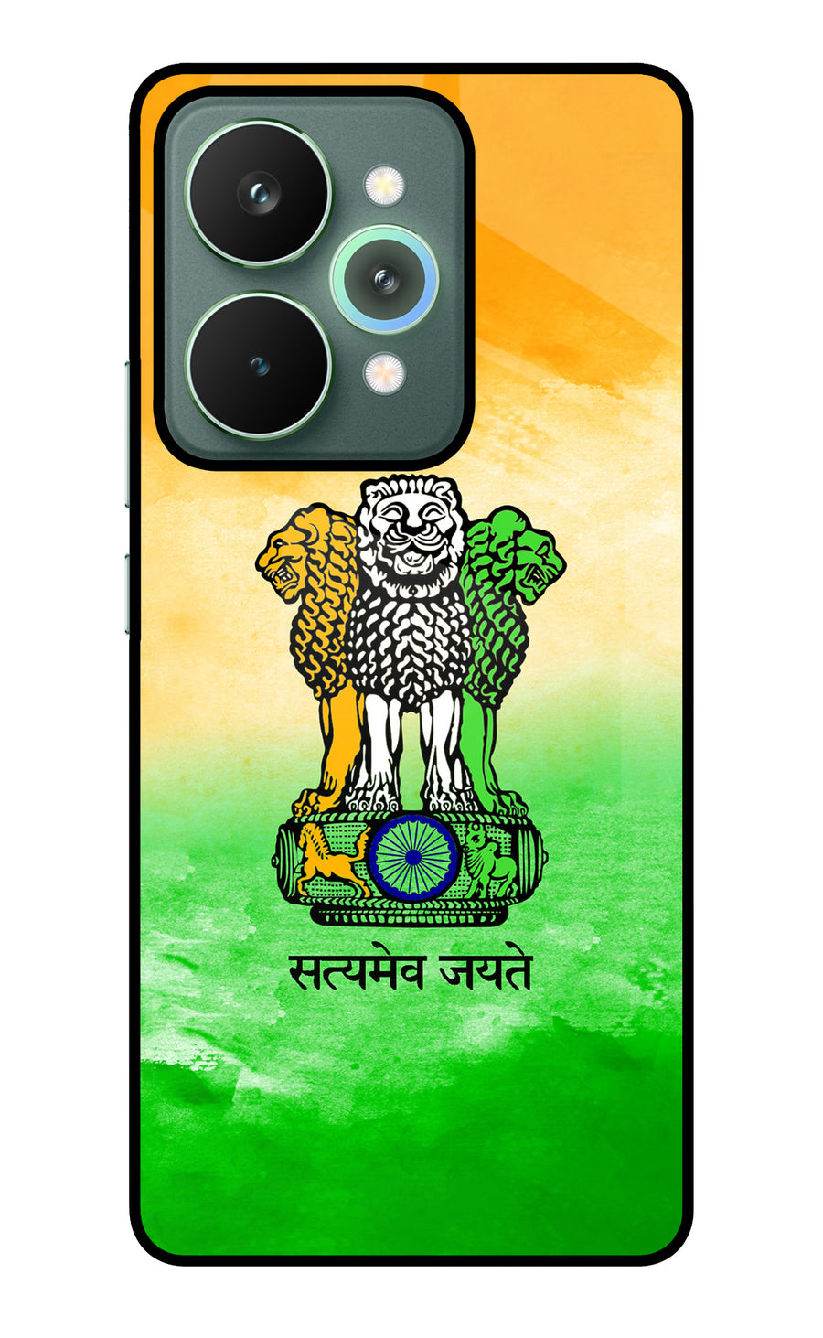 Satyamev Jayate Flag Realme 15 Pro Back Cover, Metal case