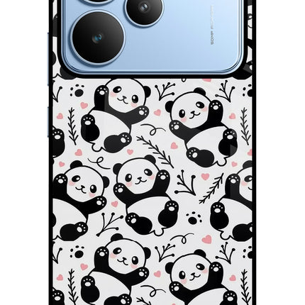 Cute Panda Realme P4 Metal Case Back Cover by Casekaro