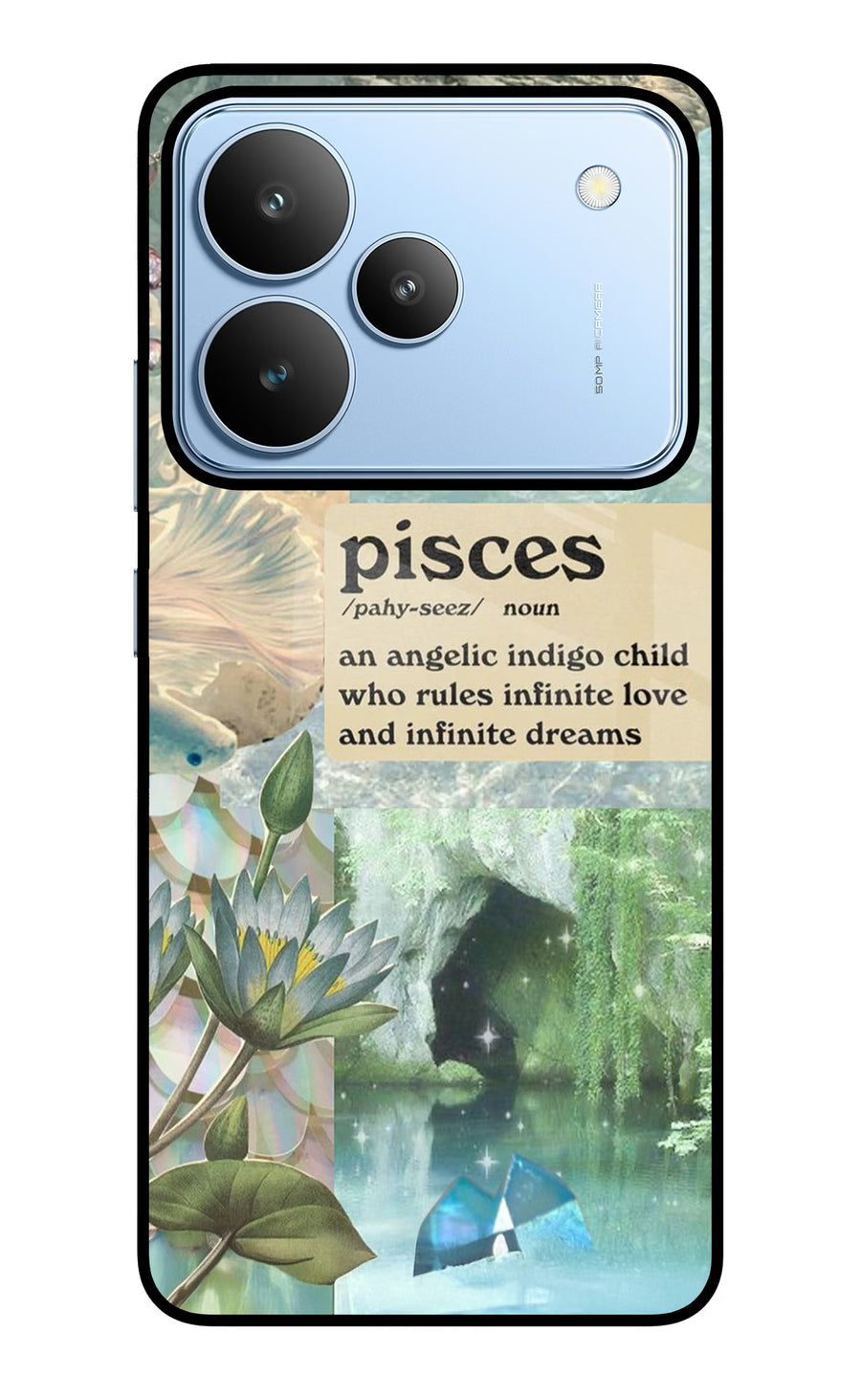 Pisces Zodiac Realme P4 Back Cover, Metal case