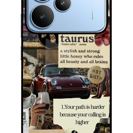 Taurus Zodiac Realme P4 Metal Case Back Cover by Casekaro