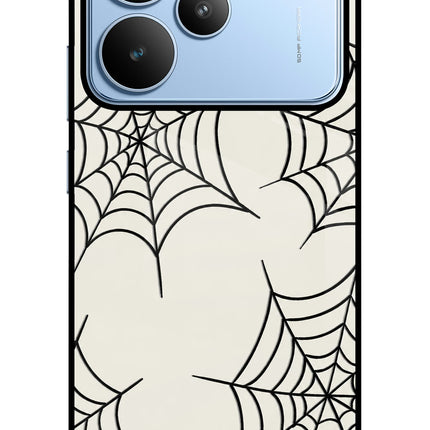 Spider Web Realme P4 Metal Case Back Cover by Casekaro