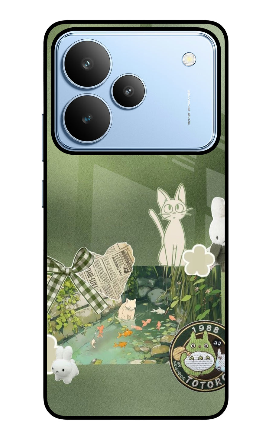 Aesthetic anime Realme P4 Back Cover, Metal case