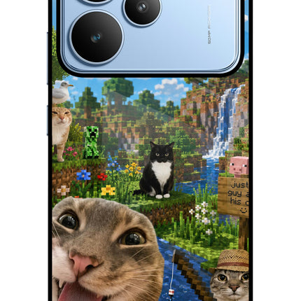 Minecraft Cat Chaos Realme P4 Metal Case Back Cover by Casekaro