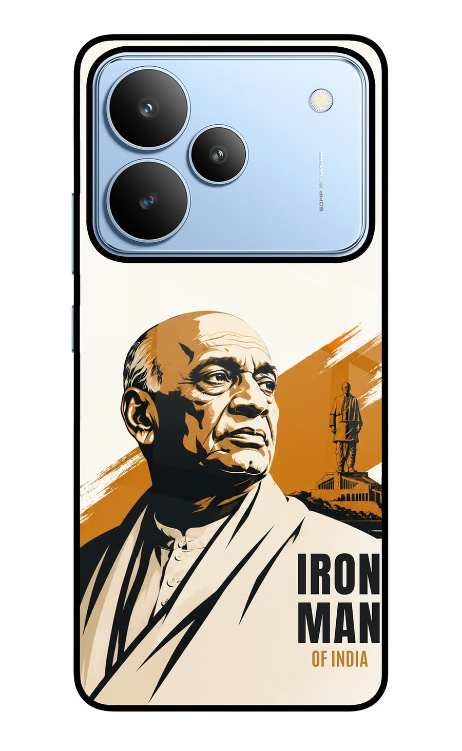 Sardar Patel Iron Will Realme P4 Back Cover, Metal case