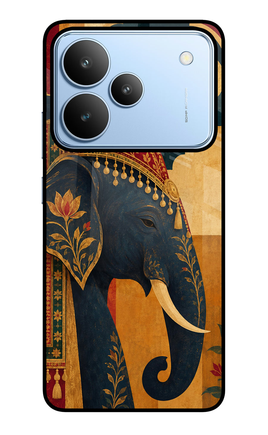 Royal Elephant Realme P4 Back Cover, Metal case