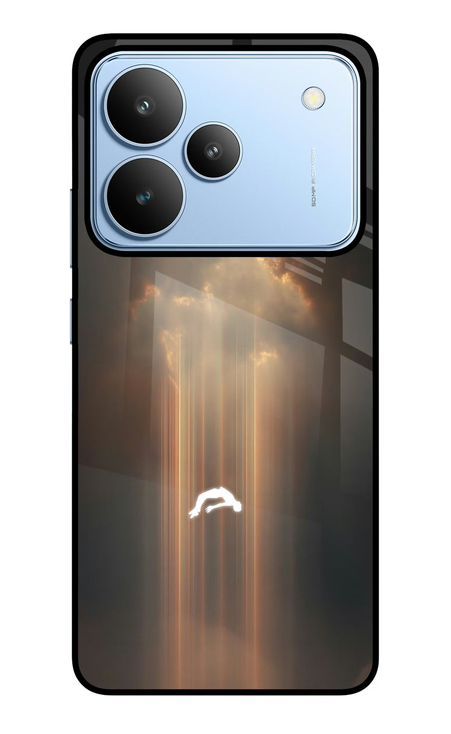 Heavenly Beam Realme P4 Back Cover, Metal case