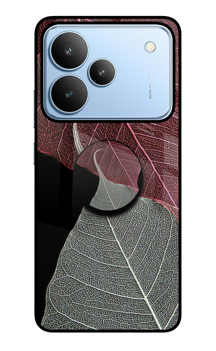 Leaf Pattern Realme P4 Pop Case, Metal case
