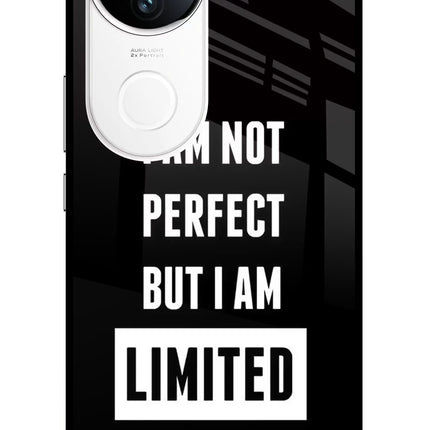 I Am Not Perfect But I Am Limited Edition iQOO Z10R 5G Metal Case Back Cover by Casekaro